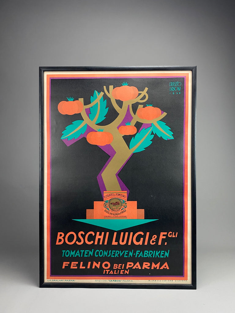 1926 Italian Art Deco Publicity Poster by Erberto Carboni– Vintage