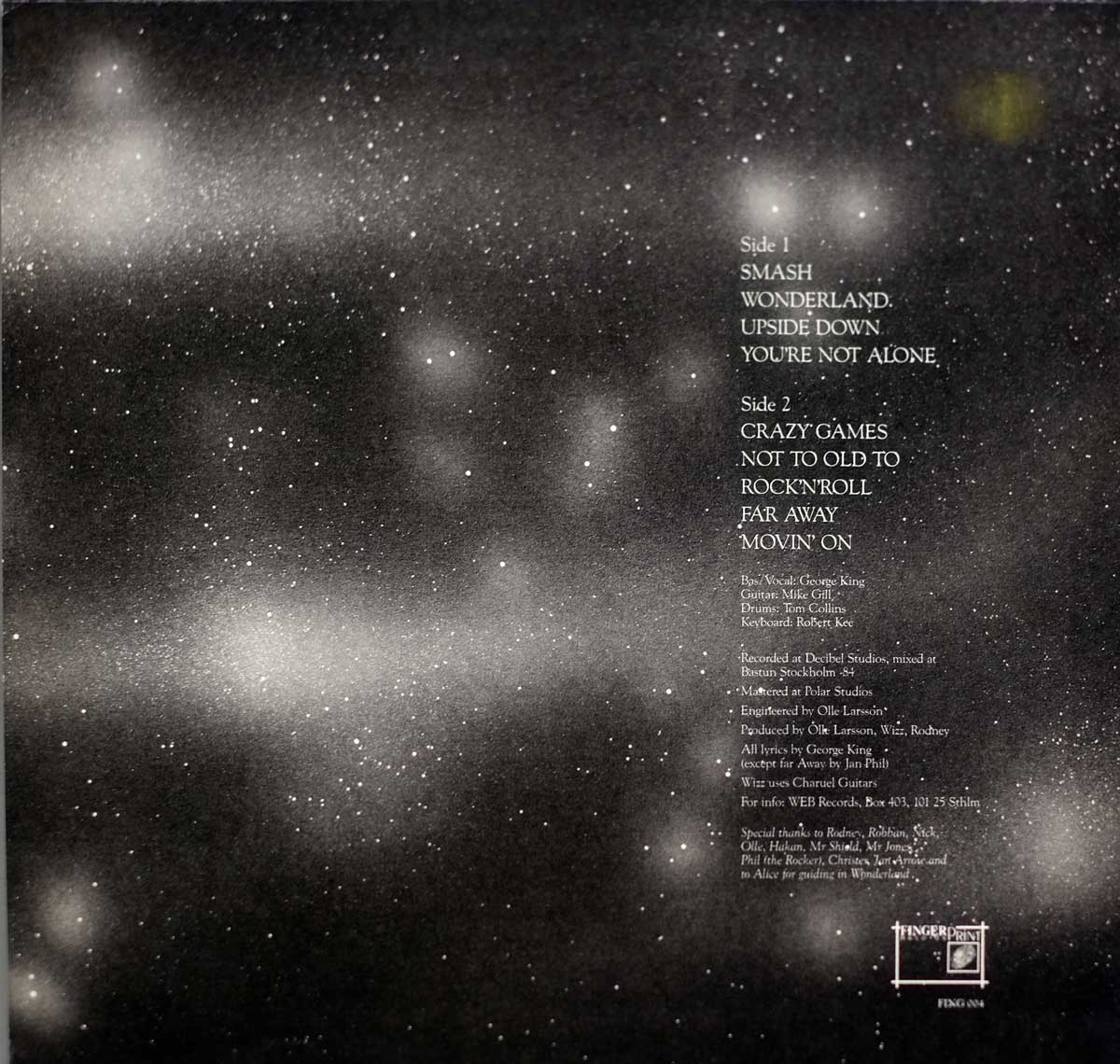 WIZZ - Crazy Games Swedish Heavy Metal Album Cover Photos