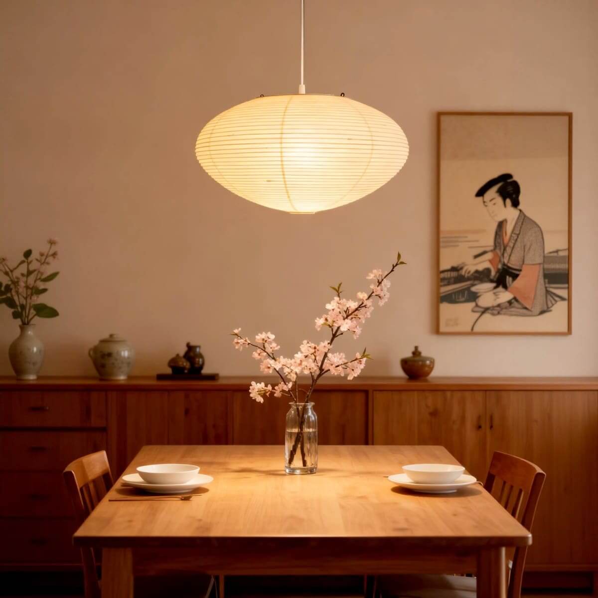 Akari 21A 26A 70A 95A | Japanese Paper Pendant Light | Hanging