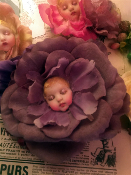 Mari Shimizu 「お花ちゃんブローチ」 淑女雑貨Toe Cocotte