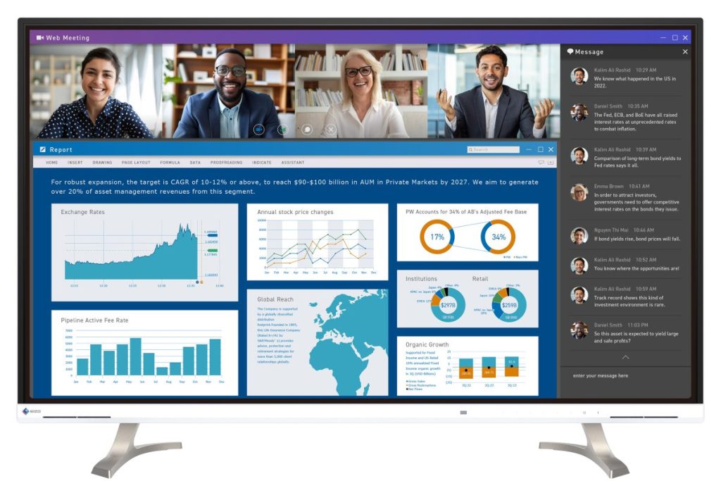 EIZO、FlexScanシリーズ最大サイズの42.5型4Kモニター「FlexScan