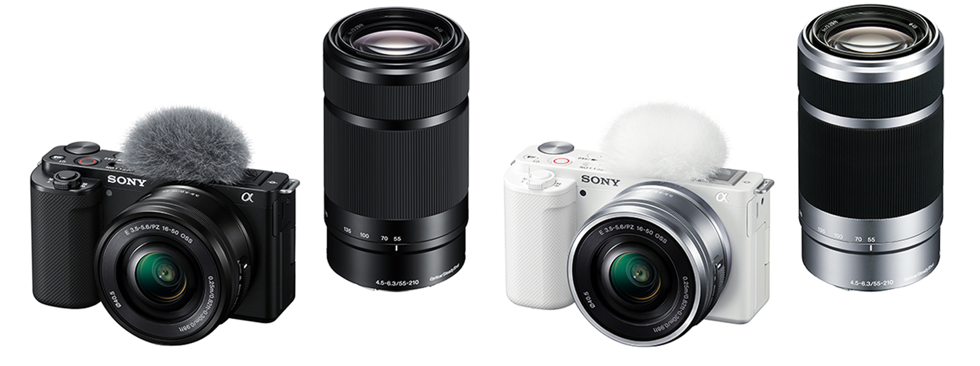 ソニー、レンズ交換式VlogカメラVLOGCAM ZV-E10にダブルズームレンズ