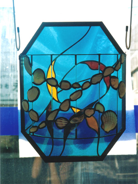 ステンドグラス・ビトロ Stained Glass Vitrail / No.31 深海パネル