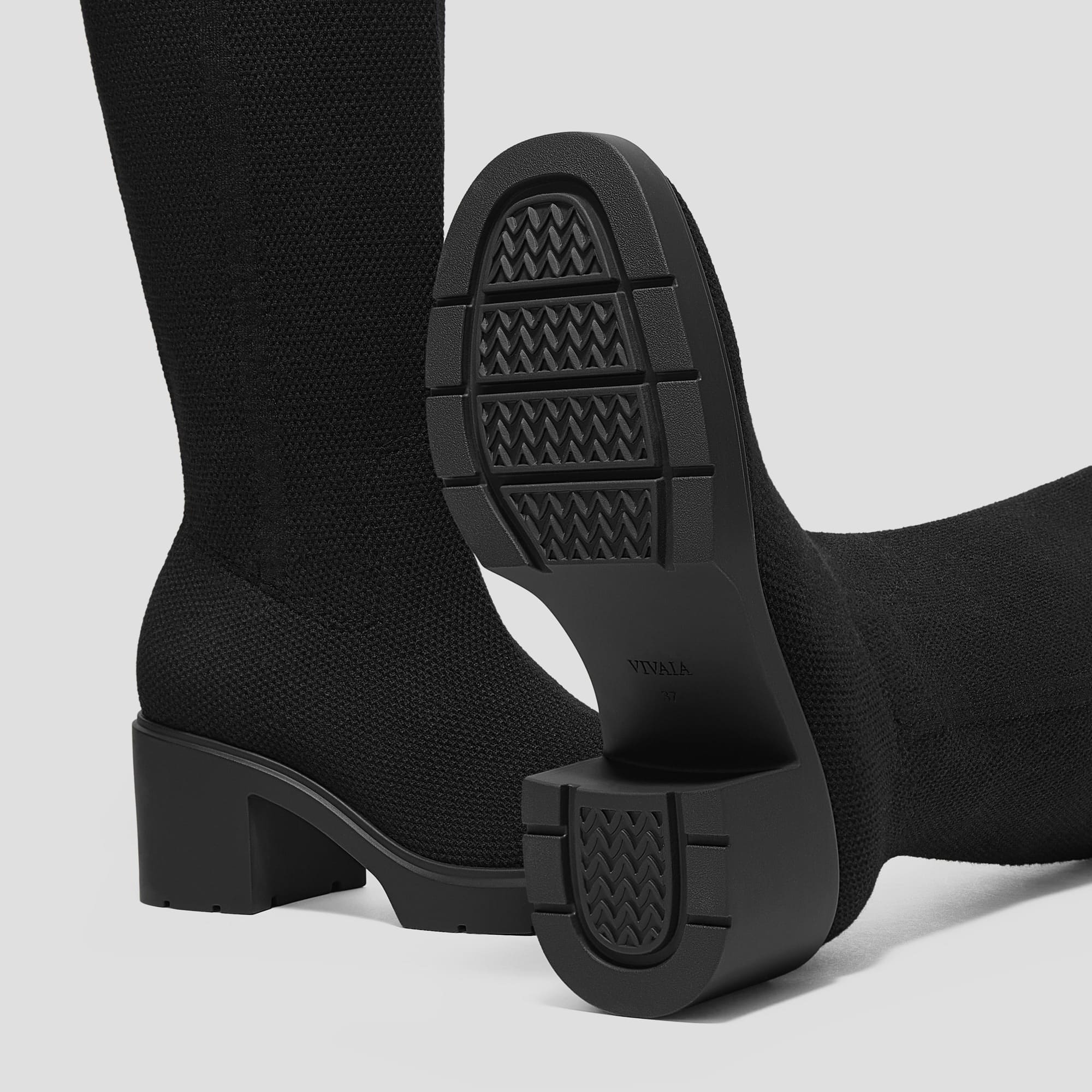 Gia] 折り返し式 スクエアトゥ ニーハイブーツ – VIVAIA JAPAN