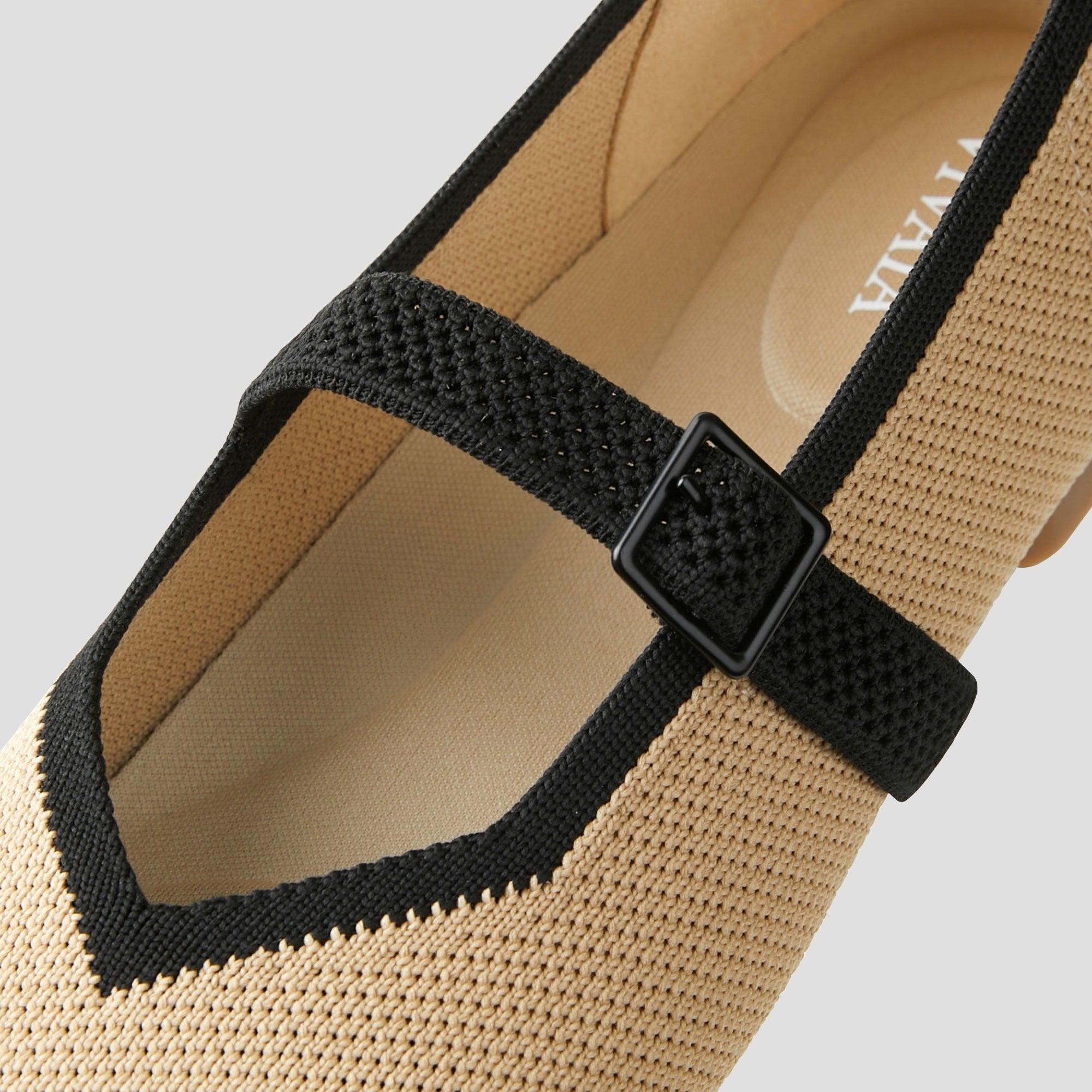 Margot™ Mary Jane]スクエアトゥ メリージェーン フラットシューズ