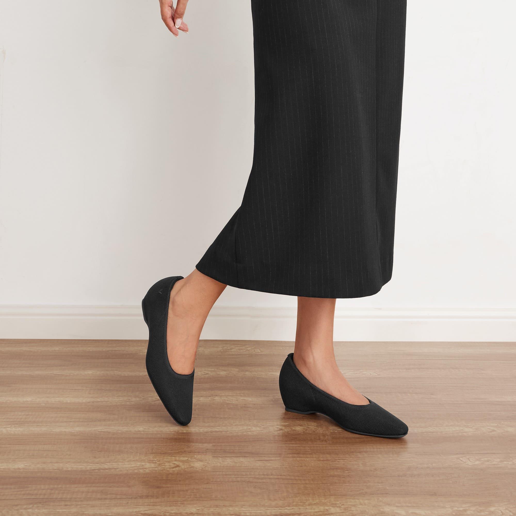 Mackenzi] スモール スクエアトゥ ロウ ウェッジヒール – VIVAIA JAPAN