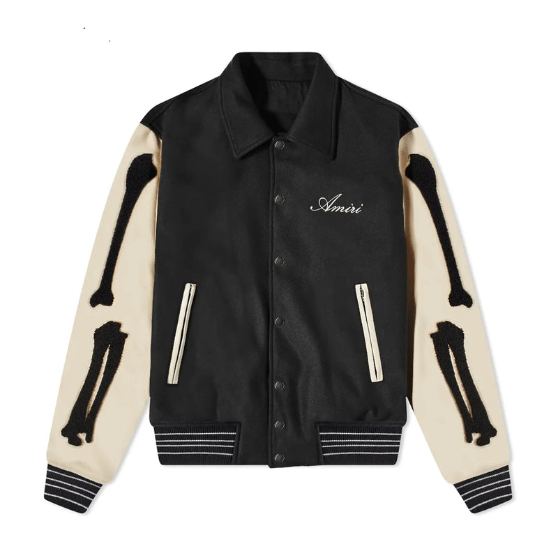 Amiri Bones Wool Varsity Jacket – Vintage Jacket