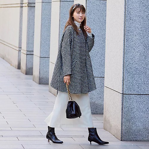 M'S GRACY エムズグレイシー アンゴラ混千鳥ショートコート 40 M´S