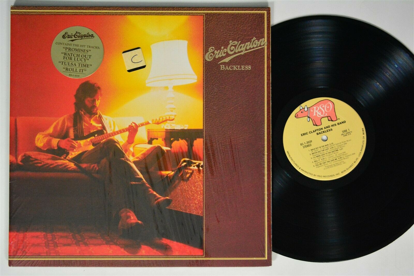 ERIC CLAPTON “BACKLESS” IN SHRINK W HYPE STICKER GATEFOLD | Void
