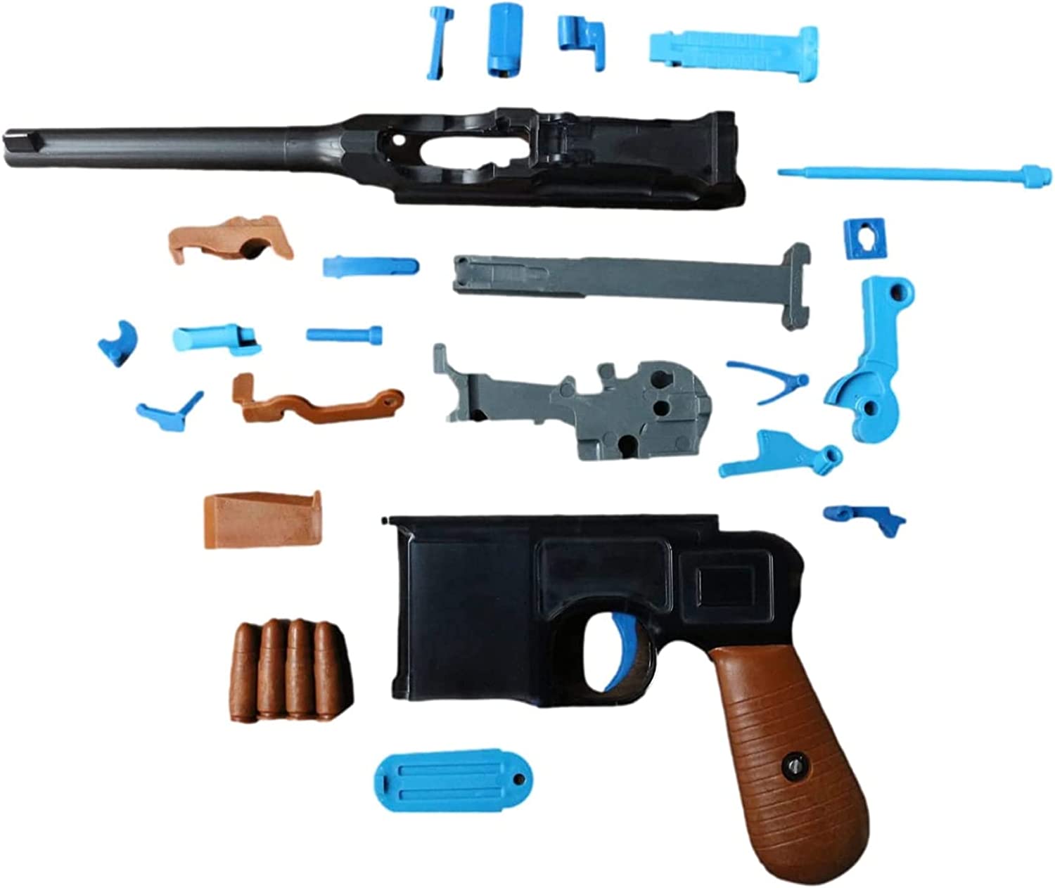 モーゼルC96 モデル銃 おもちゃのコ教模型を組み立てる ハンドガン風