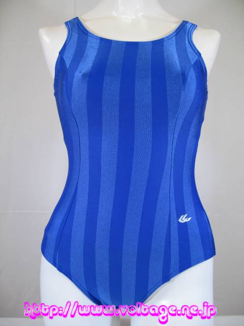 Yahoo!オークション ギャレックスのスクール水着 強光沢ブルー