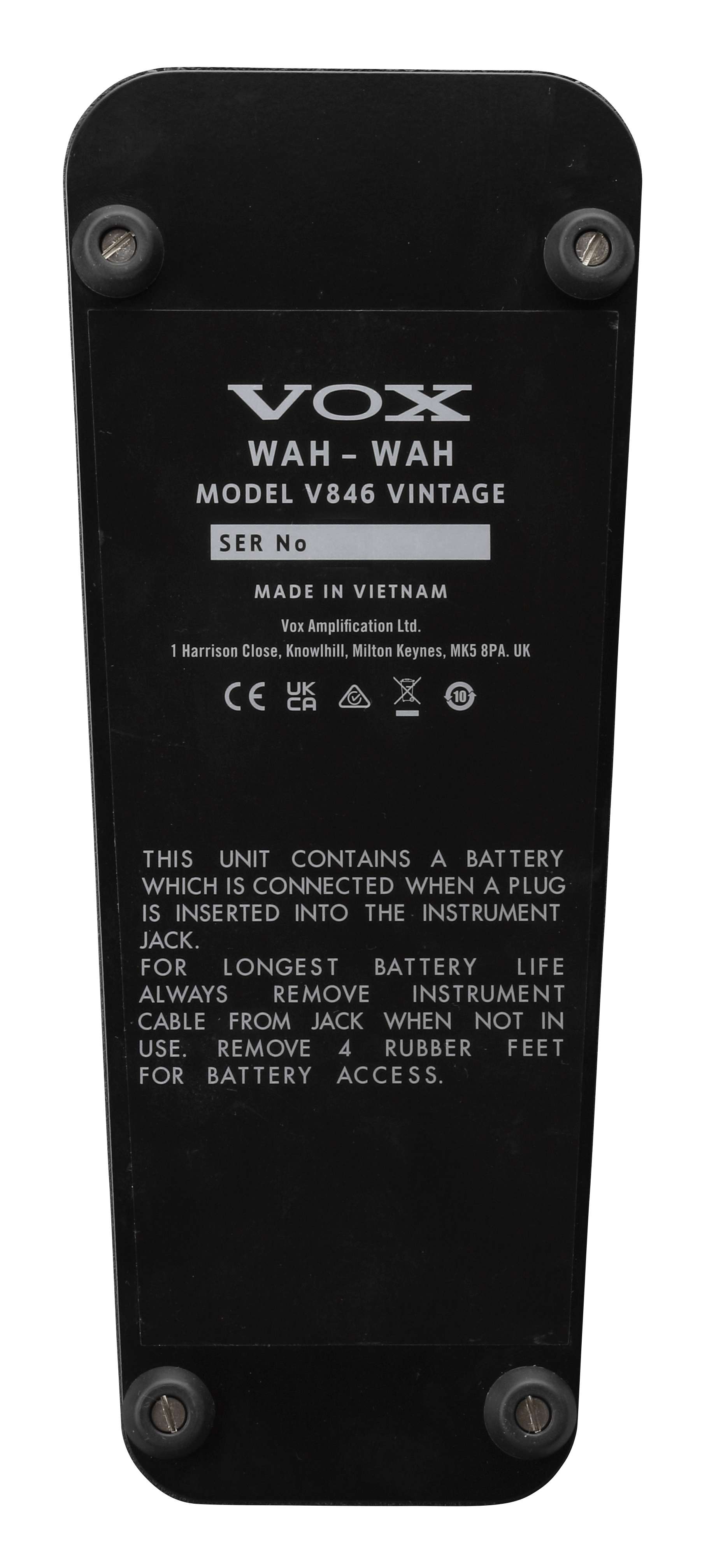 V846 Vintage Wah - Vox Amps