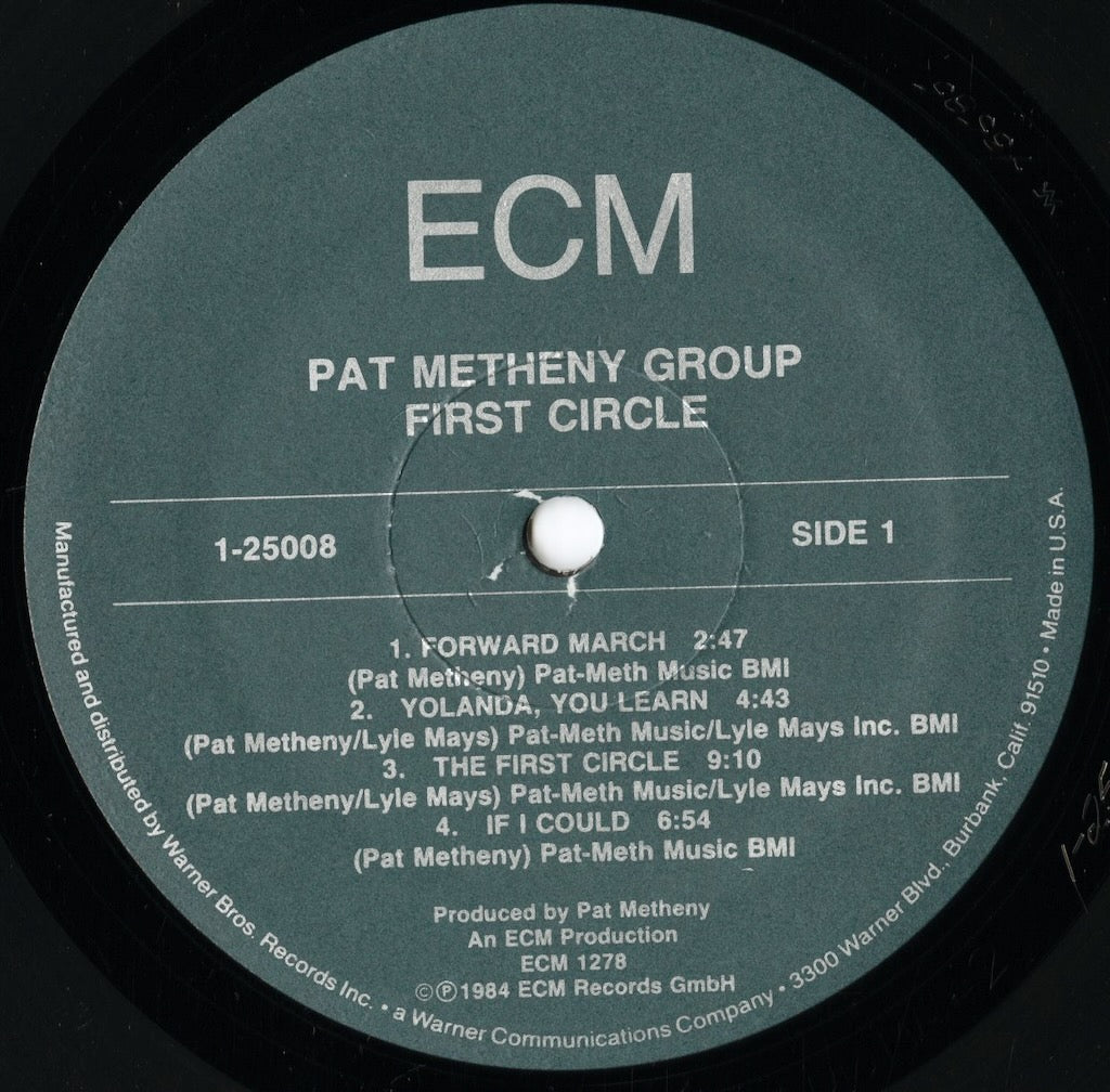 Pat Metheny Group - First Circle (1-25008) LP 1984 US ECM｜中古LP