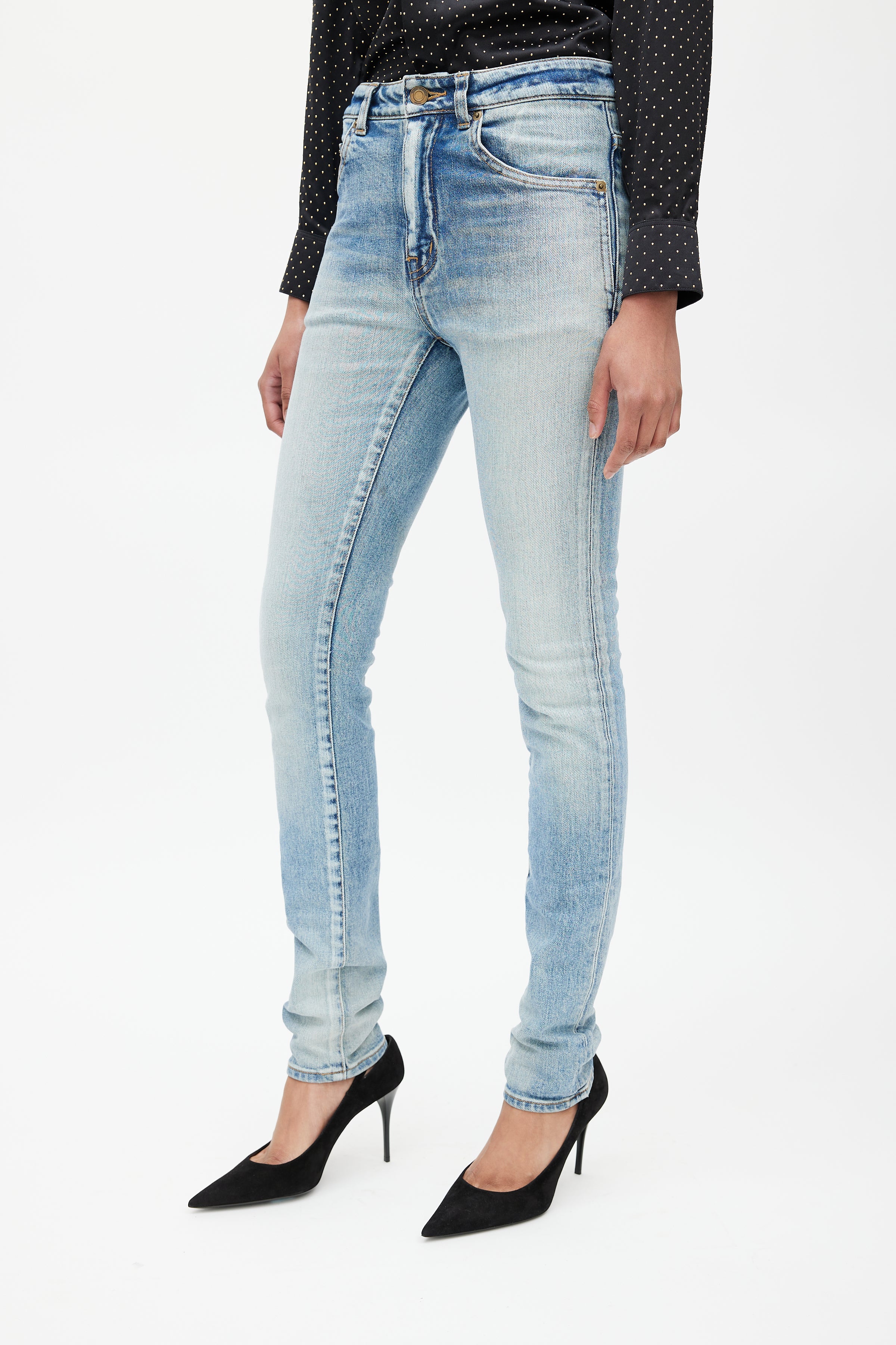 Saint Laurent // Blue D05 Skinny Denim Jeans – VSP Consignment