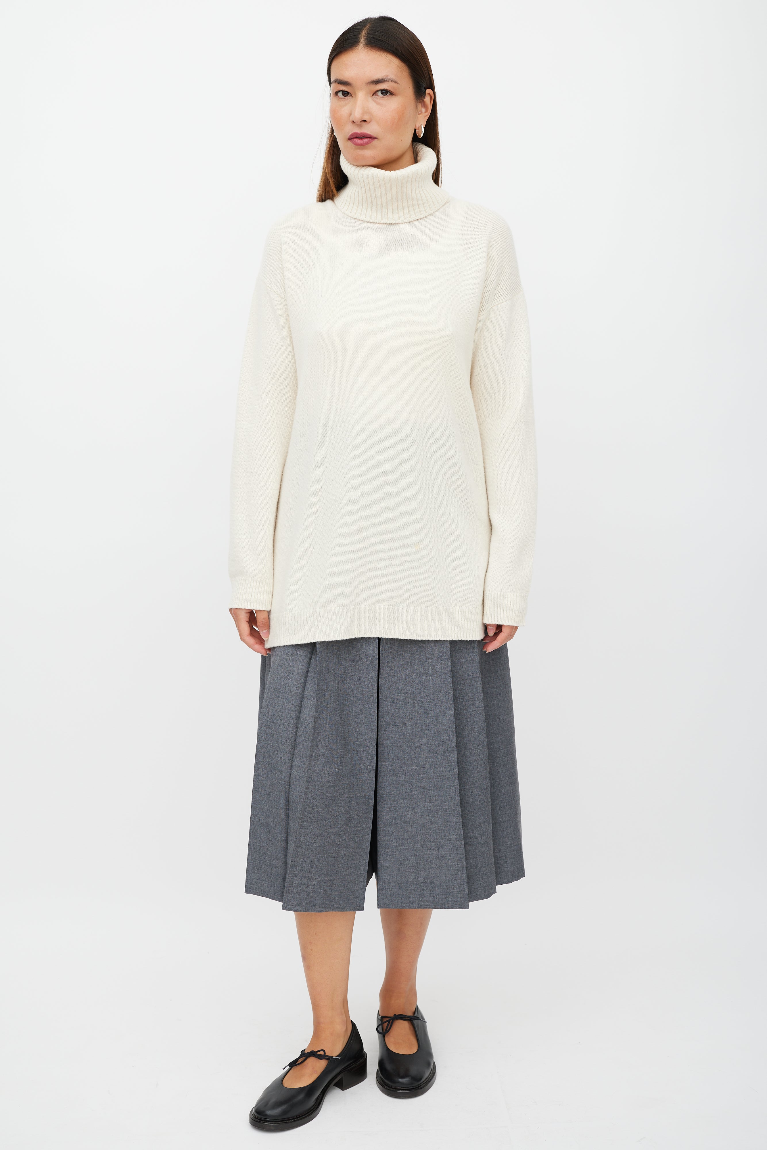 Prada // Cream Wool Knit Turtleneck – VSP Consignment