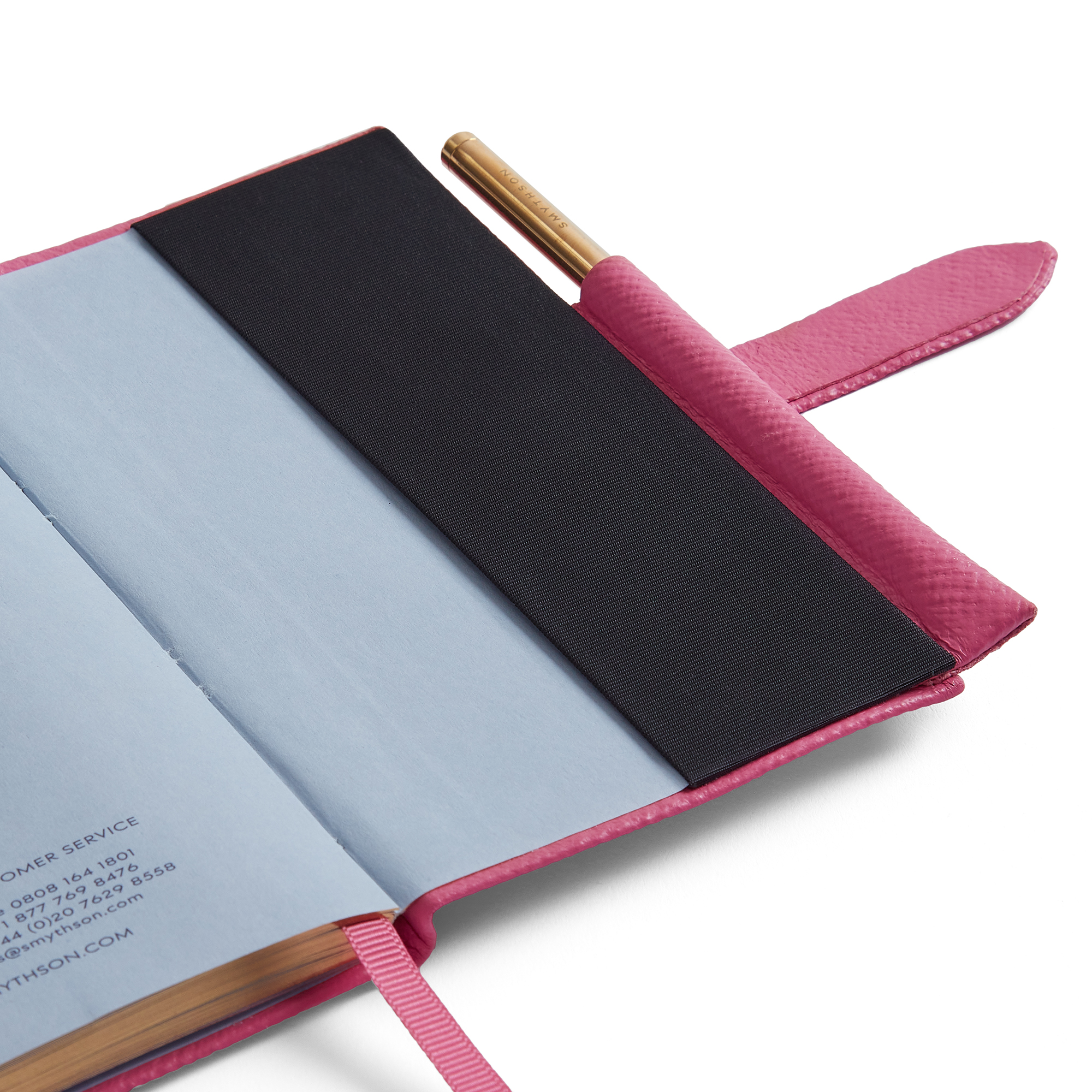 英国王室御用達】スマイソンノートブック ピンクレザー 英国王室御用達