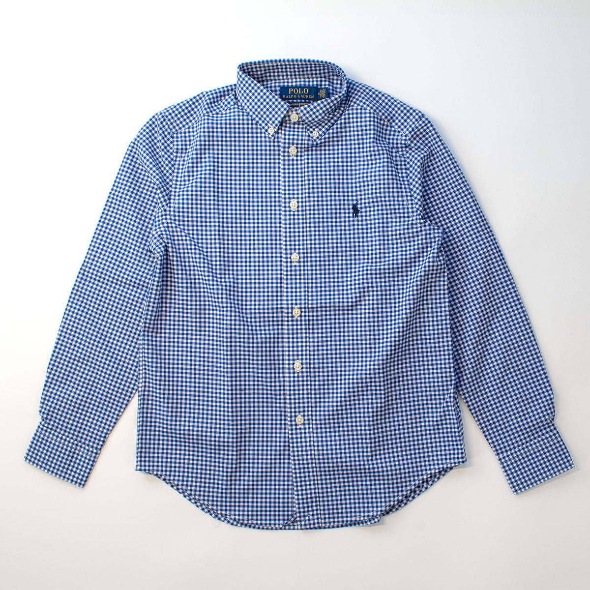 ポロ ラルフローレン チェックシャツ 長袖シャツ ボーイズ ボタン