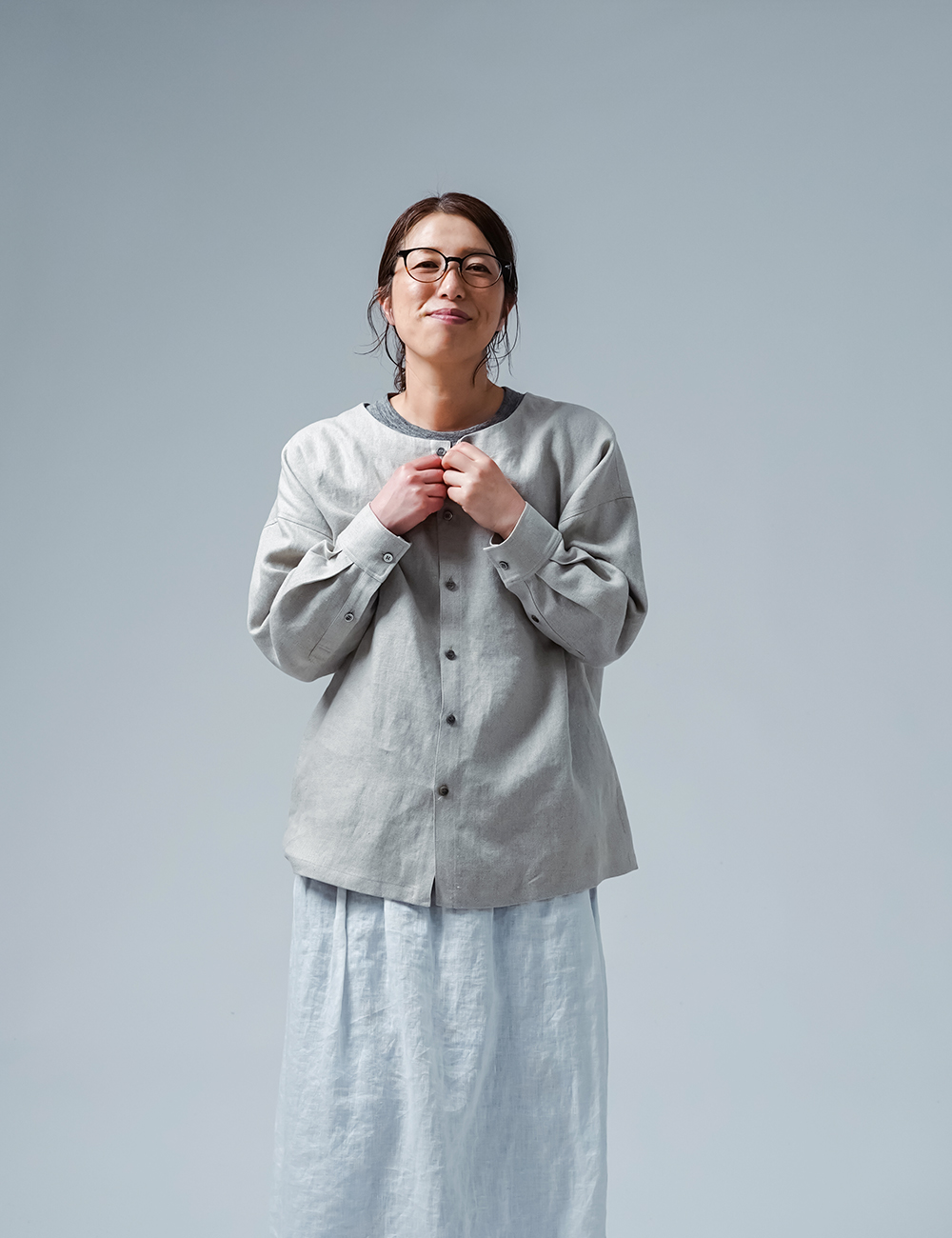 wafu】【リネン シャツジャケット】細部までこだわり技に心酔する