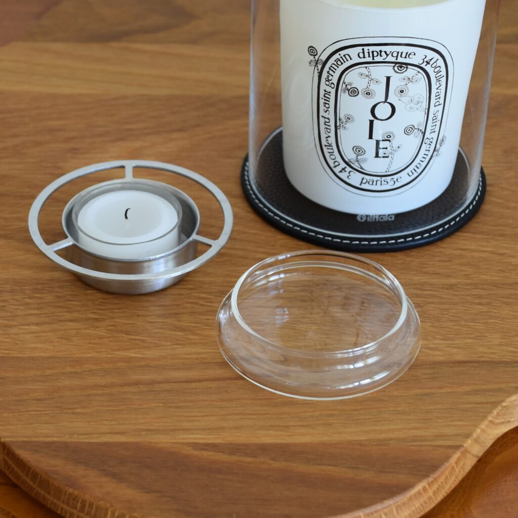 iittala 】背の高いキャンドルホルダーとアロマキャンドルカバー