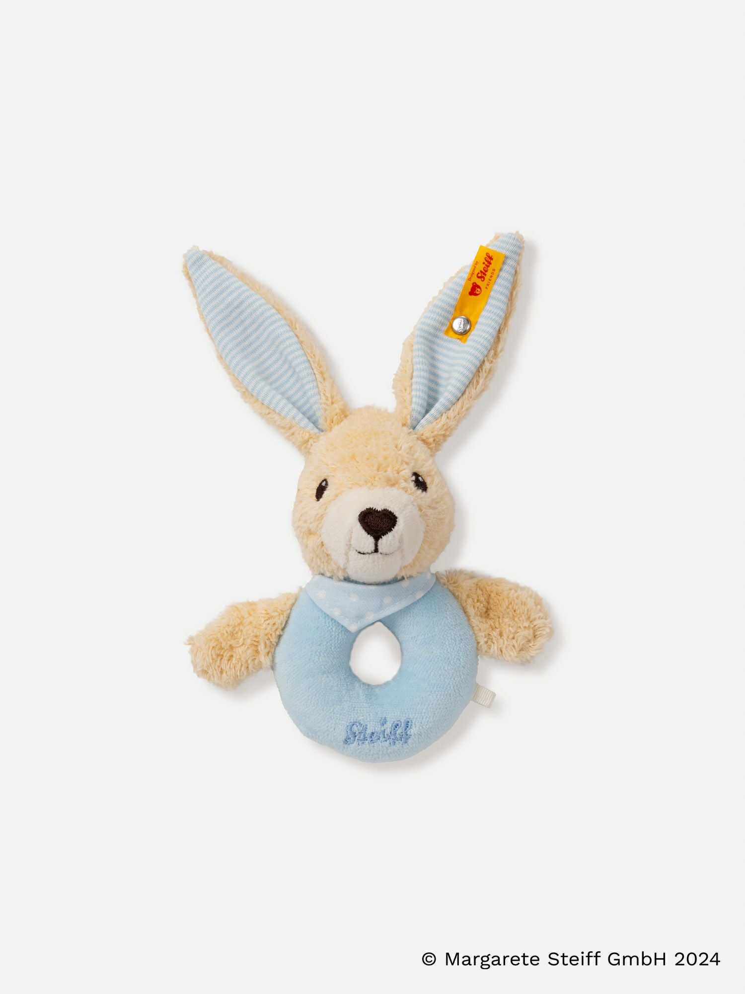 シュタイフ グリップトイ 「うさぎのホッペルちゃん」（ブルー