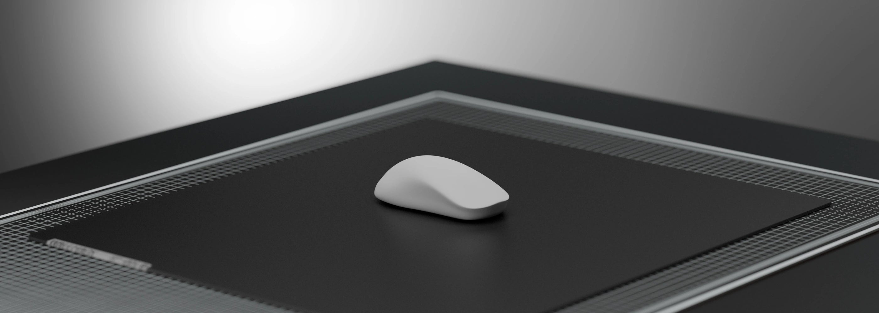 SP-004 White Glass Gaming Mousepad | Wallhack