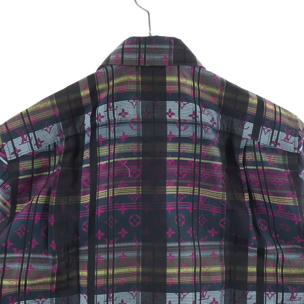 LOUIS VUITTON(ルイヴィトン) 21SS モノグラム チェック シルク半袖