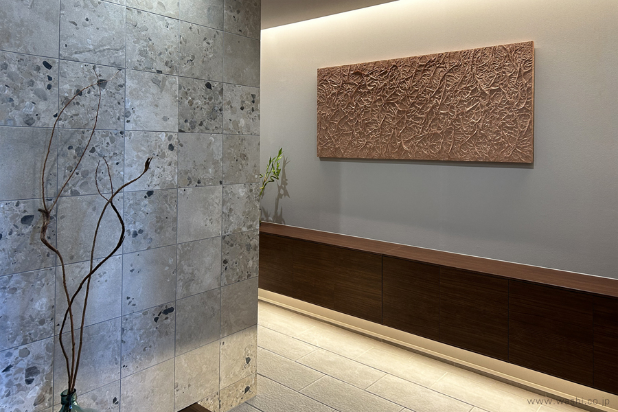 和紙インテリア アートパネル／washi art panel 製作事例34 | 創作和紙