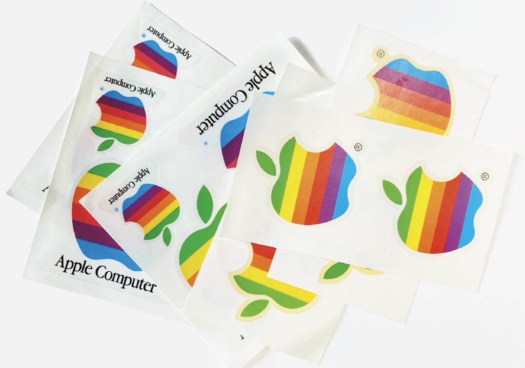 レインボーカラーのAppleロゴ(1976-1998) - 特許図面 / 意匠図面