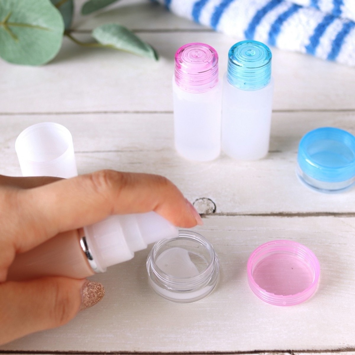 トラベルボトル トラベルセット 4P（ボトル2本・クリーム入れ2個） 001438