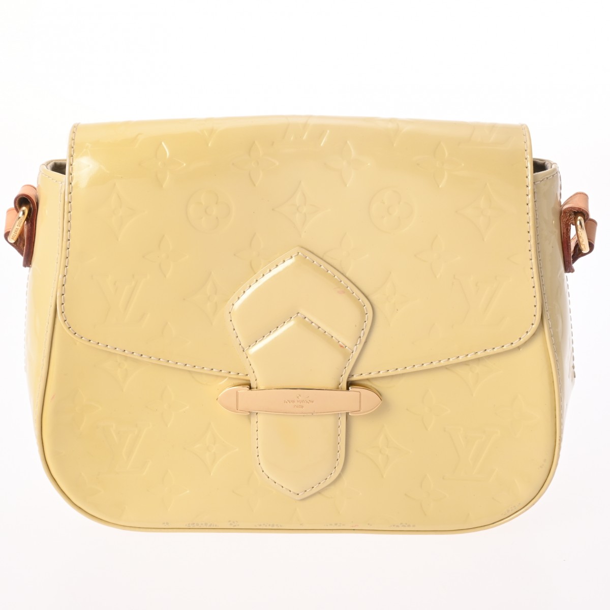 ルイヴィトン モノグラムヴェルニ ベルフラワー PM ブロンコライユ