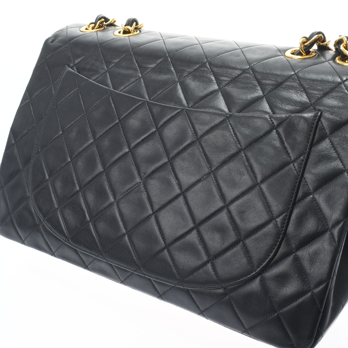 マトラッセ チェーンショルダー 34 ブラック/ゴールド金具 A01094