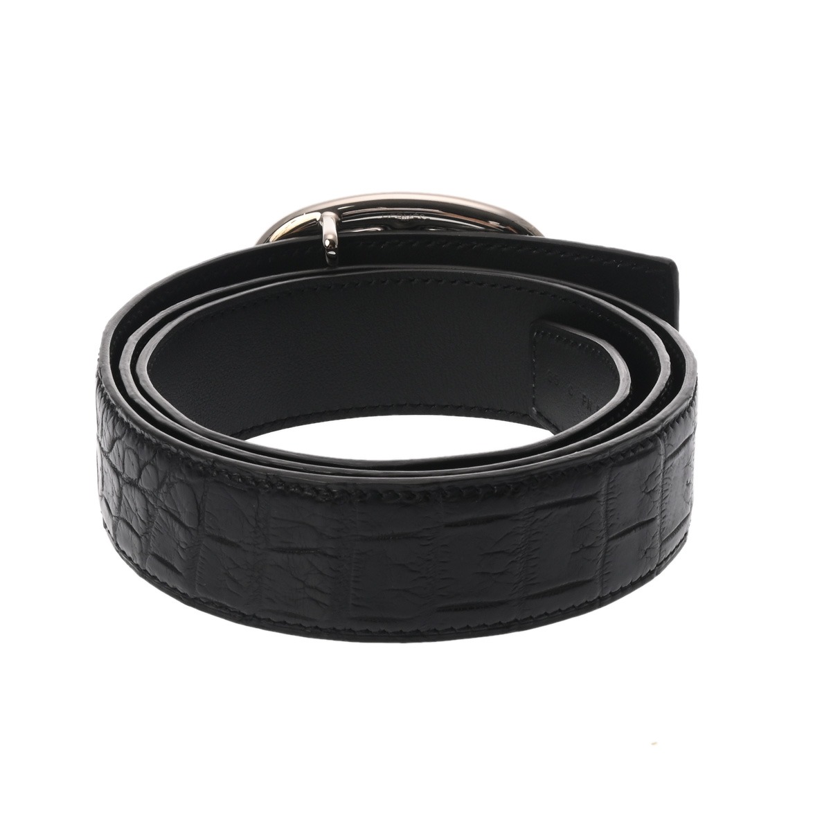 エルメス シェーヌダンクル ベルト #85 ブラック ポロサスマット