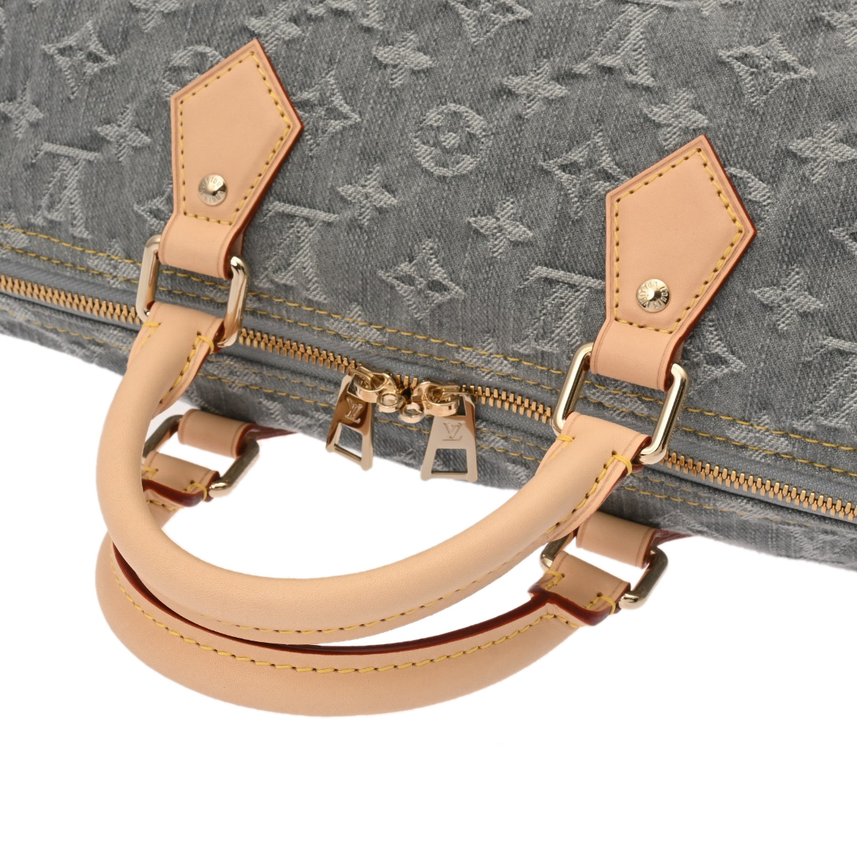 ルイヴィトン モノグラムデニム スピーディソフト 30 ブルー M13344