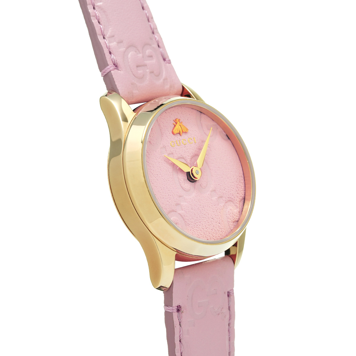 グッチ Gタイムレス 126.5 ピンク レディース 時計 【中古