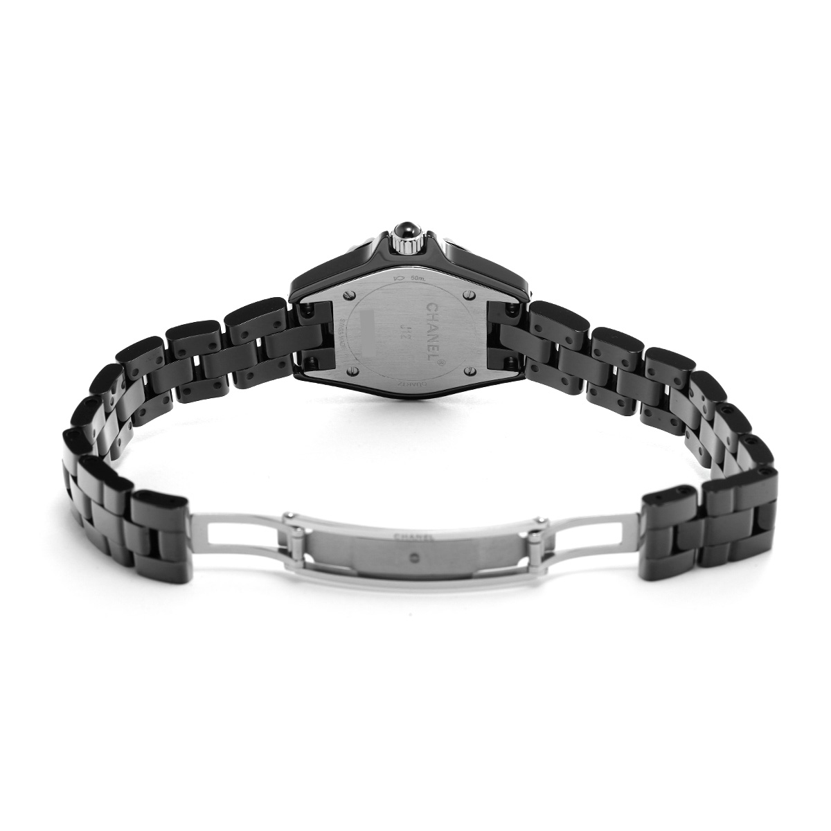 シャネル J12 29MM H2569 ブラックラッカー/ダイヤモンド レディース