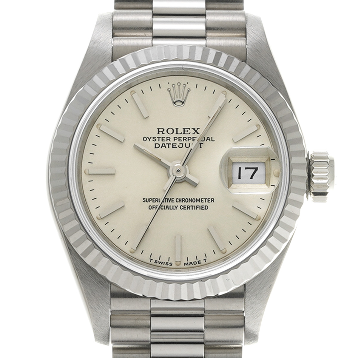 ロレックス デイトジャスト 69179 シルバー レディース 時計 【中古