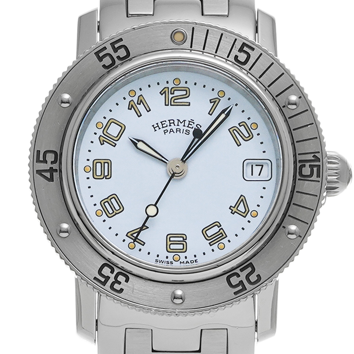 エルメス クリッパー ダイバー CL5.210 ホワイト レディース 時計