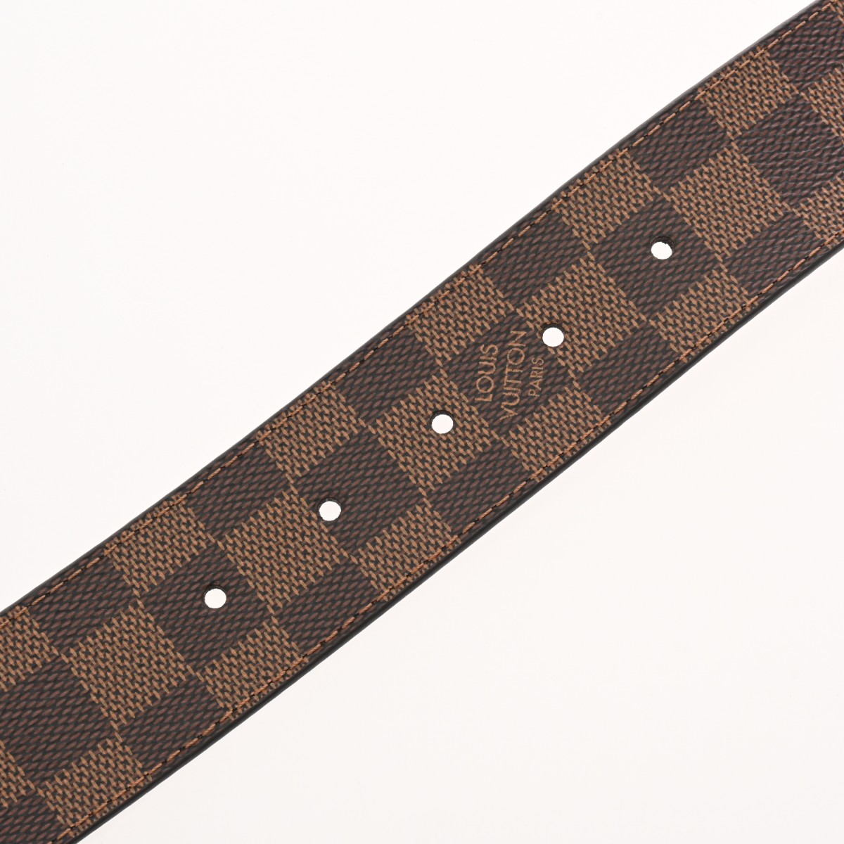 ルイ ヴィトン ダミエ ベルト LV イニシャル 40mm リバーシブル #105