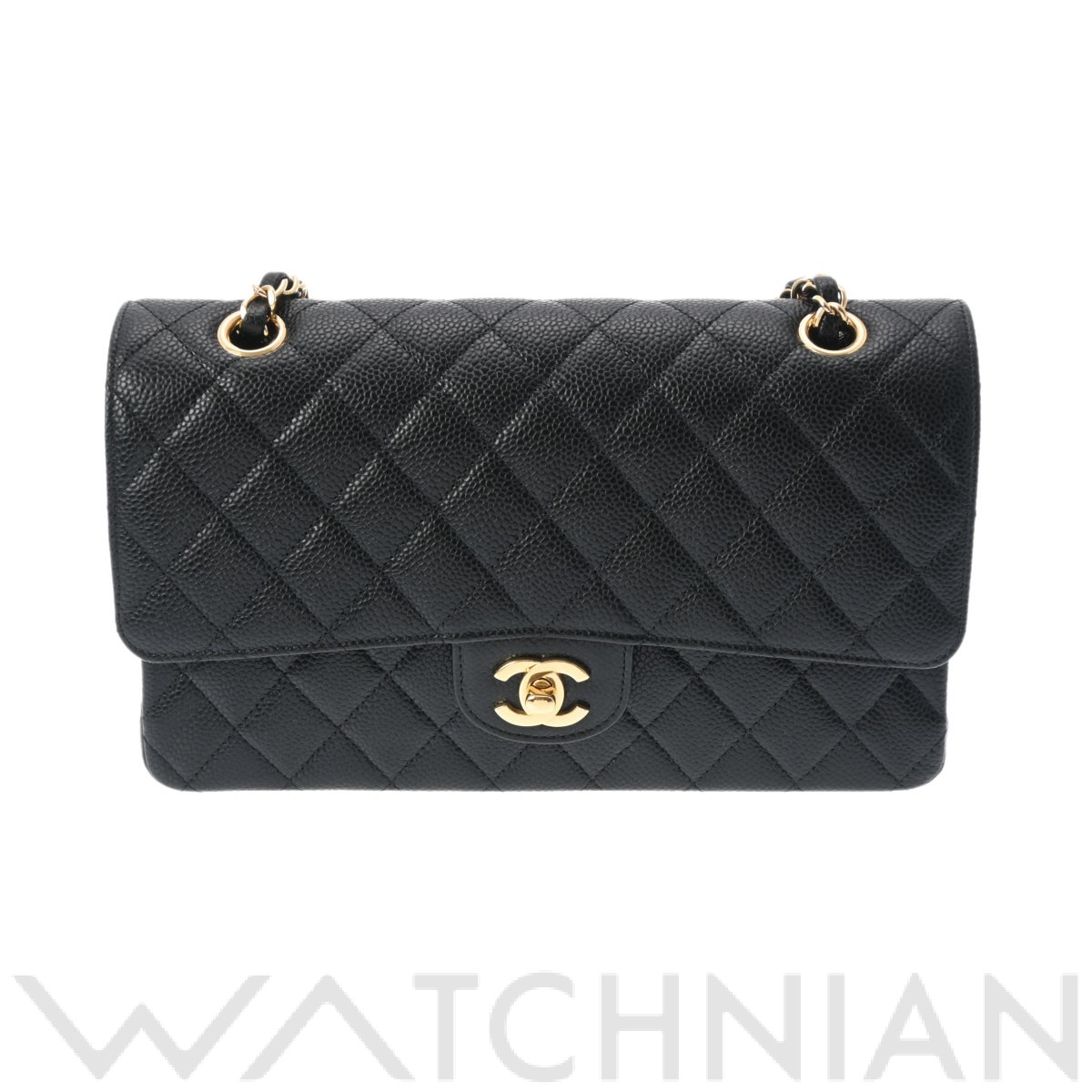 シャネル / CHANEL マトラッセ クラシック ハンドバッグ 25cm ブラック