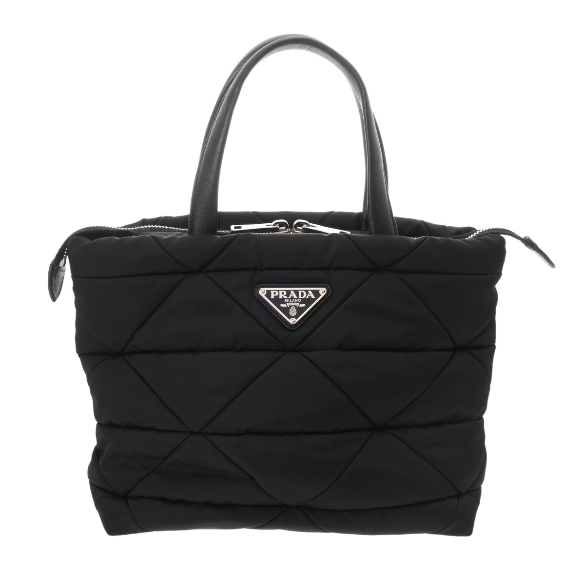 プラダ ミニ パデッド トートバッグ Re-Nylon ブラック ナイロン