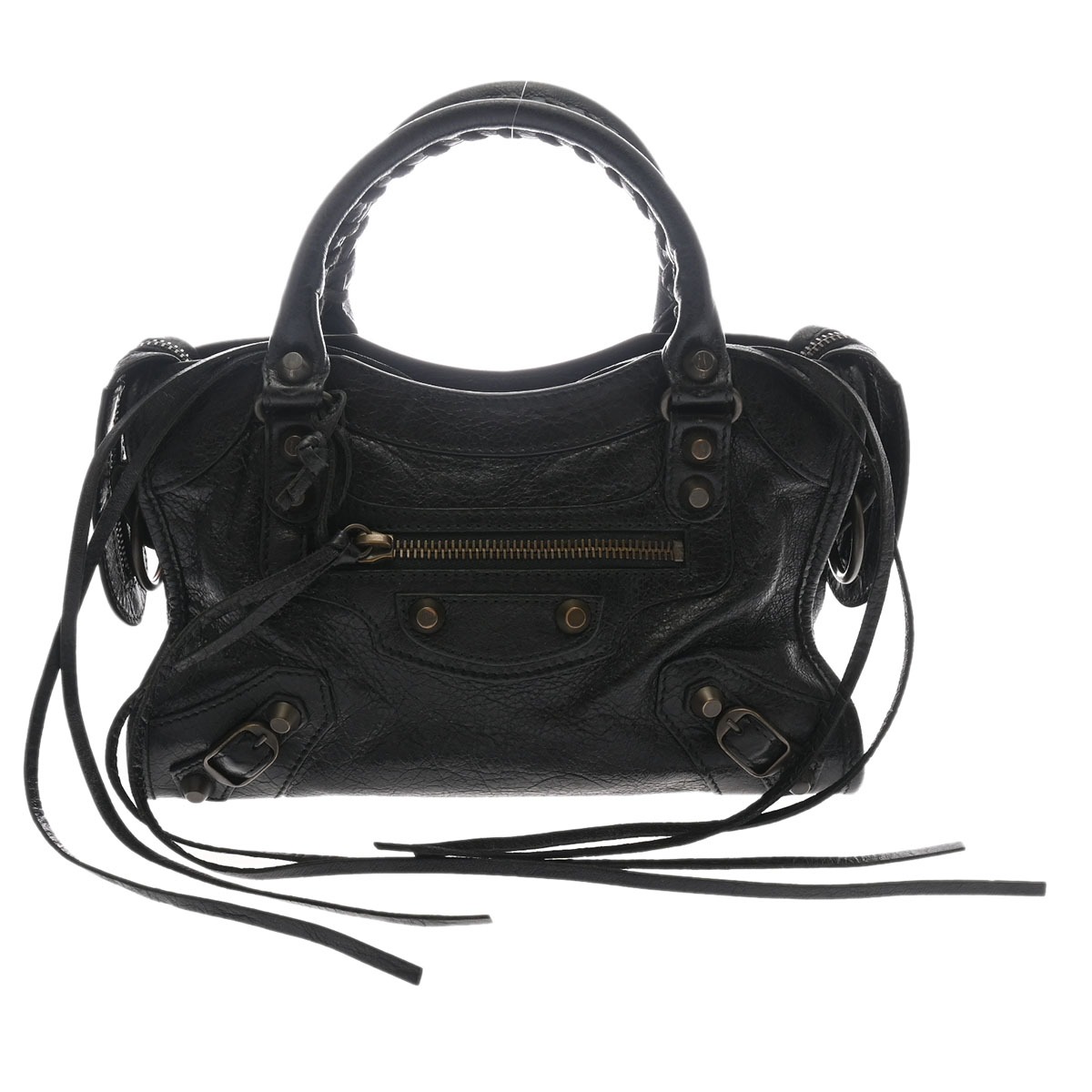 バレンシアガ クラシックミニシティ ブラック 300295.1000 レザー