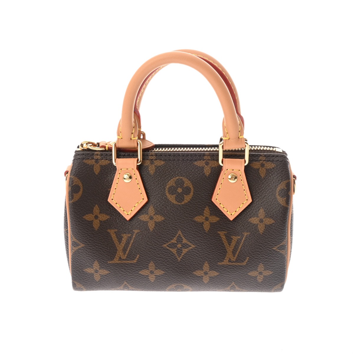 ルイ ヴィトン モノグラム ナノ スピーディ 2WAY ブラウン M81085