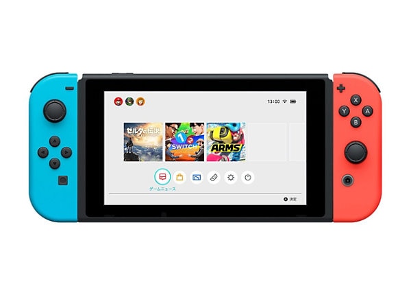 Nintendo Switch with Neon Blue and Neon Red Joy-Con - game console