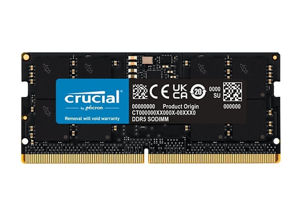 Crucial - DDR5 - module - 16 GB - SO-DIMM 262-pin / PC5-38400