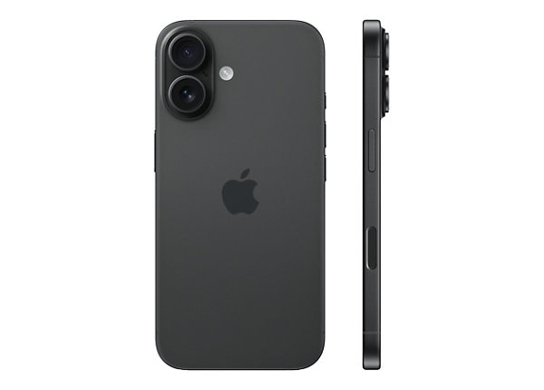 Apple iPhone 16 - black - 5G smartphone - 128 GB - GSM - MYDQ3VC/A