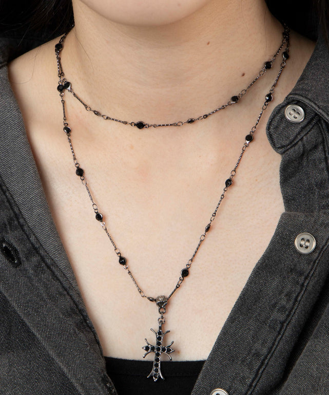 L2連デザインチェーンクロスネックレス｜WEGO（ウィゴー） – WEGO