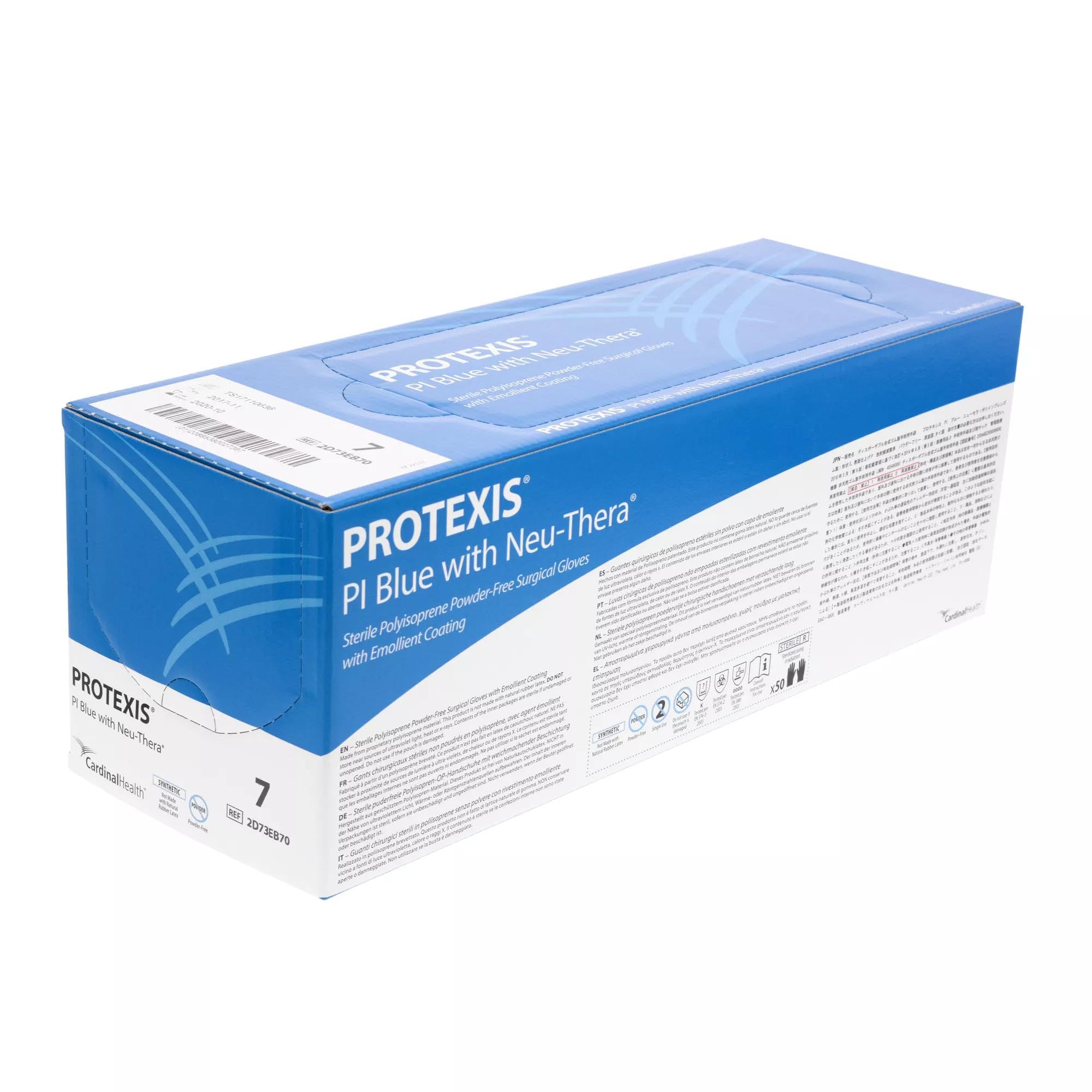 Cardinal Health PI Blue Neu-Thera Surgical Gloves | Latex-Free Sterile