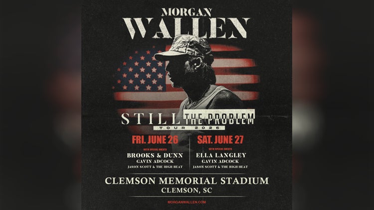 Morgan Wallen Adds 2 Shows at Clemson Memorial Stadium in 2026
