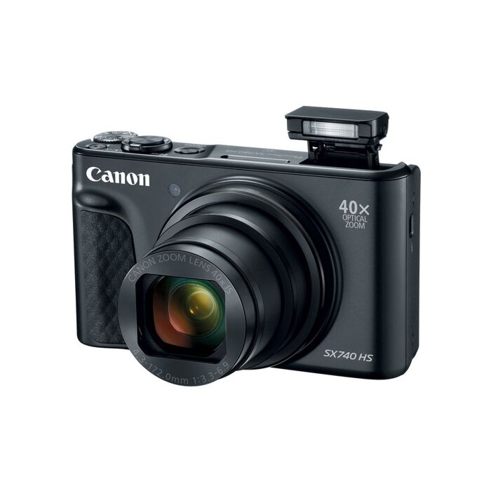 Canon Powershot SX740 HS: Compact Black Digital Camera | Woodland
