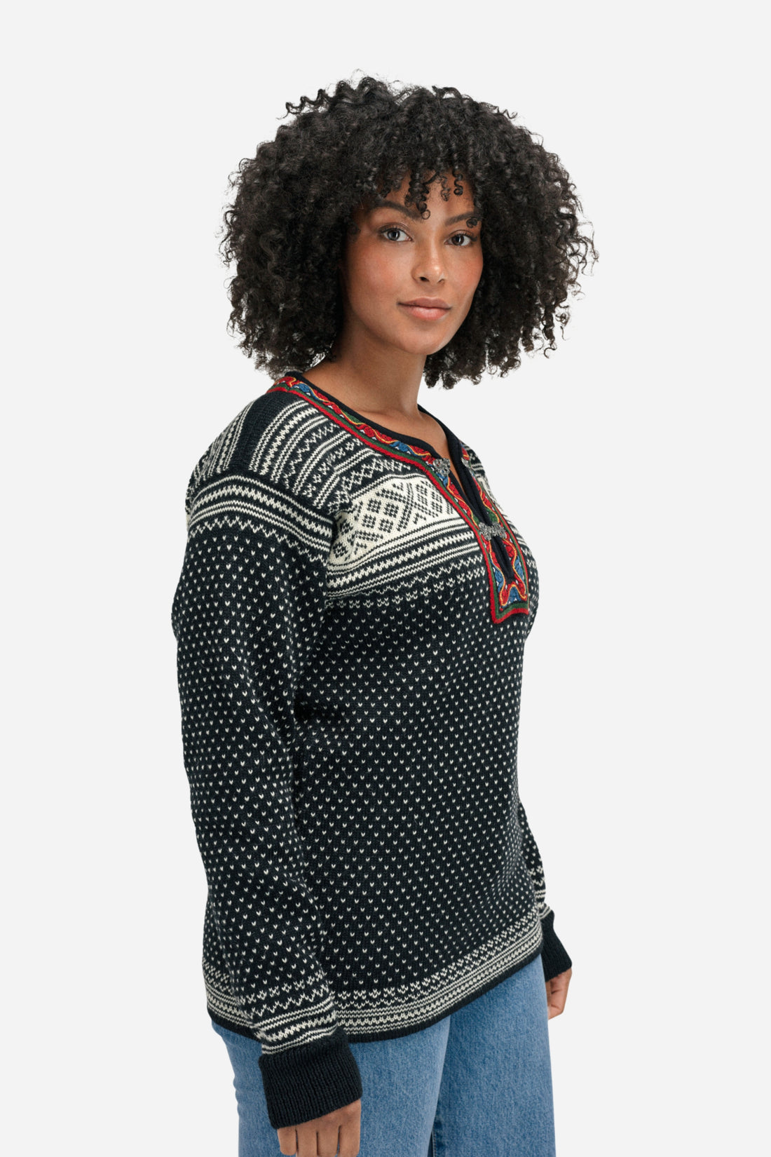 Dale of Norway - Setesdal Unisex Sweater - Black – Amos & Andes